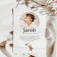 Bear with 3 Brown Balloons - Photo Birthday