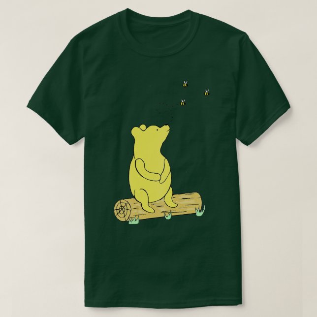 Bear with Bees  T-Shirt (Design Front)