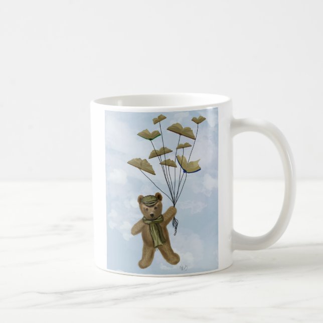 Bear with Book Butterflies 2 Coffee Mug (Right)