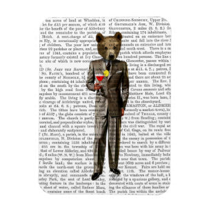Bear with Cocktail Magnet