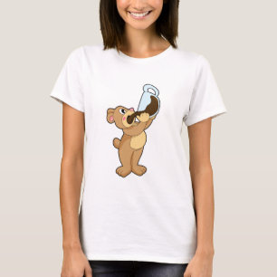 Bear with Coffee Cup T-Shirt