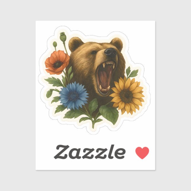 Bear with Flowers (Sheet)