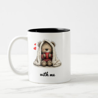 Bear With Me  Two-Tone Coffee Mug