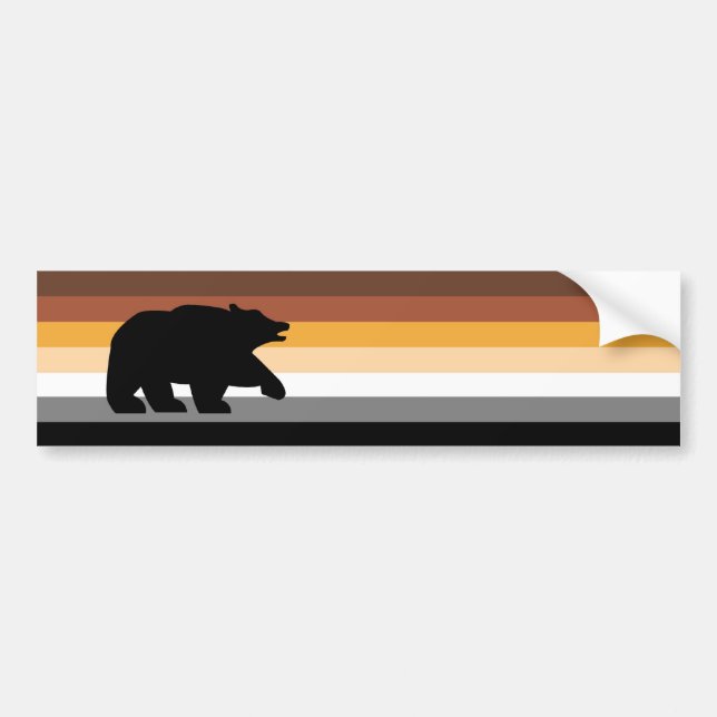 Bear with Pride Bumper Sticker (Front)