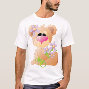 Bear With Sunshine Flowers T-Shirt