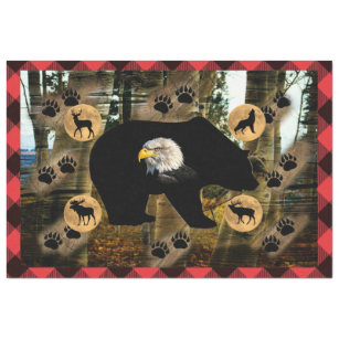 Bear Wolf Elk Moose Deer Eagle Tissue Paper
