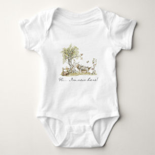 Bear   Woodland Forest Animal Storybook Baby Bodysuit