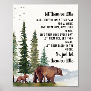 Bear Woodland  Poster