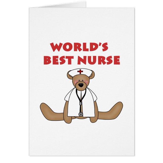 Bear World's Best Nurse T-shirts and Gifts (Front)