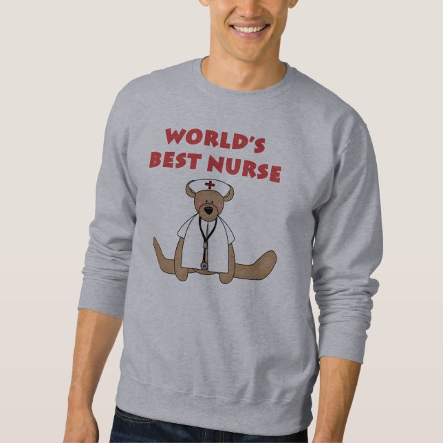 Bear World's Best Nurse T-shirts and Gifts (Front)