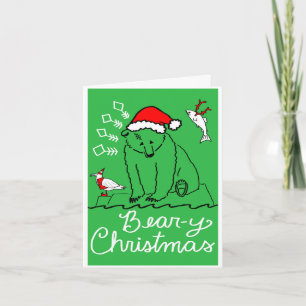Bear-y Christmas Folded Greeting Card