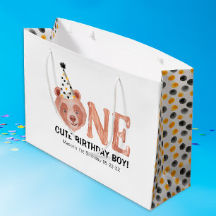 Bear-y Cute 1st Birthday Gift Bag – One Cute