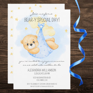Bear-y Special Day Baby Shower Invitation