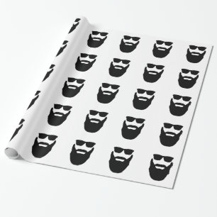 Beard and Sunglasses Wrapping Paper