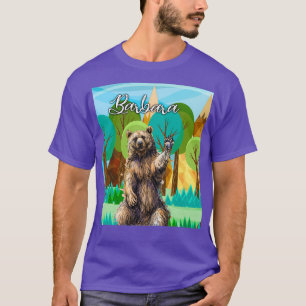 Beard Bear Forest Wild And Free T-Shirt