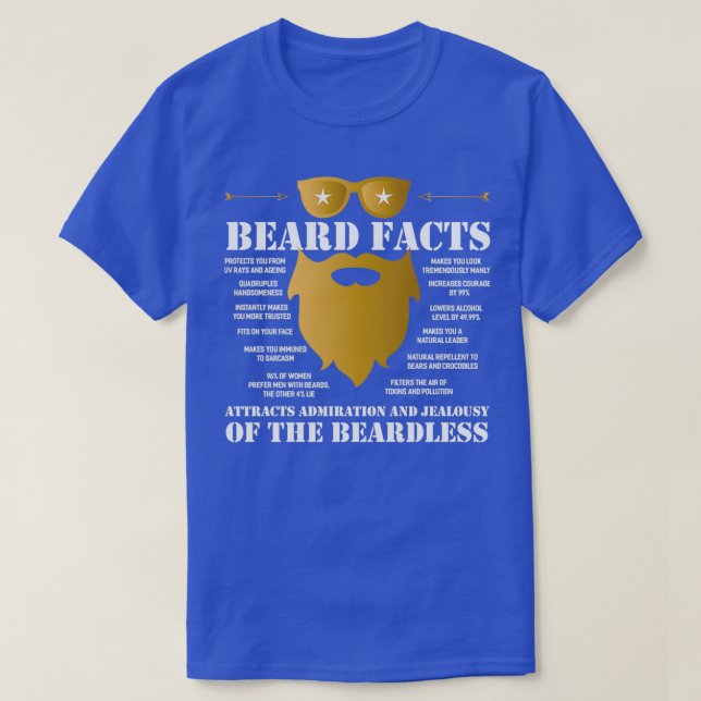 Beard Bearded Collie Moustache Facial Hair Gift 16 T-Shirt (Design Front)