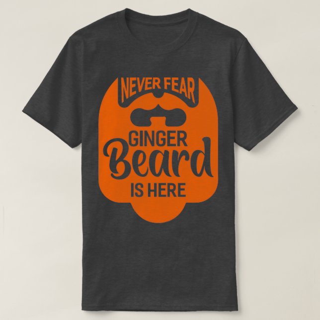 Beard Bearded Collie Moustache Facial Hair Gift T-Shirt (Design Front)