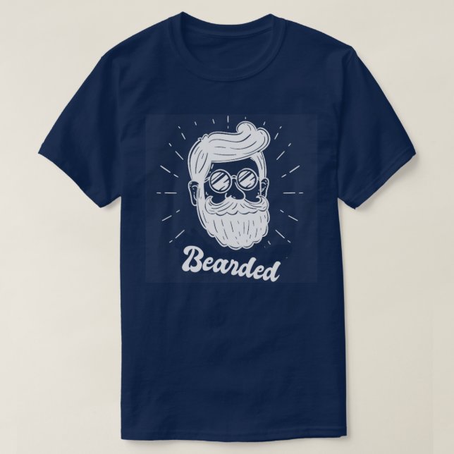 Beard Bearded T-Shirt (Design Front)