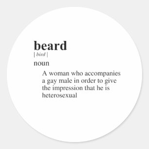 BEARD CLASSIC ROUND STICKER