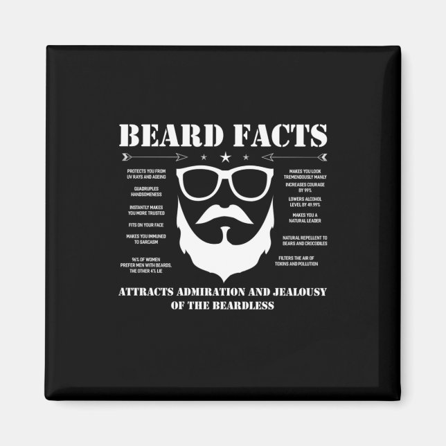 Beard Facts Magnet (Front)