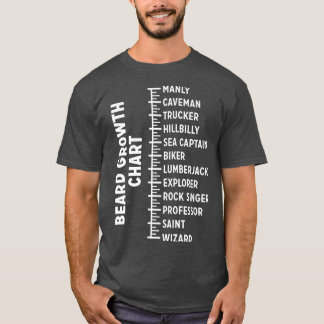Beard growth chart 7 T-Shirt