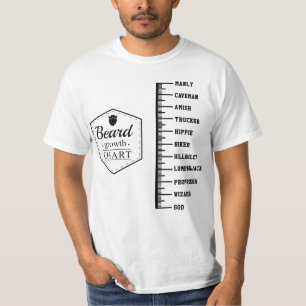 Beard Growth Chart T-Shirt