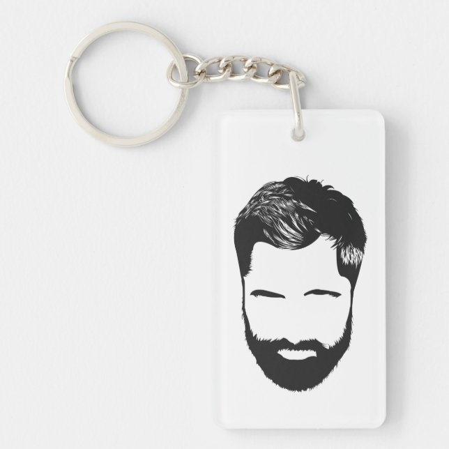 Beard Love Keychain (Front)