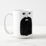 Beard Man Mug<br><div class="desc">Perfect for your Morning Joe. Take it to work and really get a great reaction! One of a kind original artwork that is sure to turn some heads.</div>