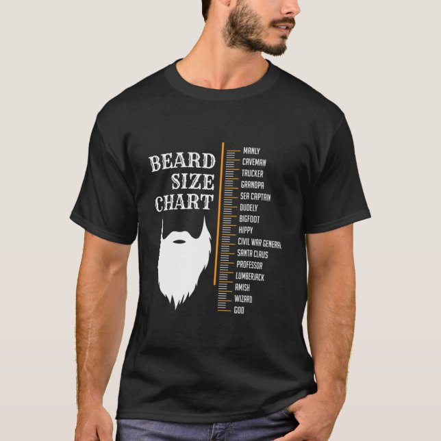 Beard Measurement Chart Shirt Beard Length Growth (Front)