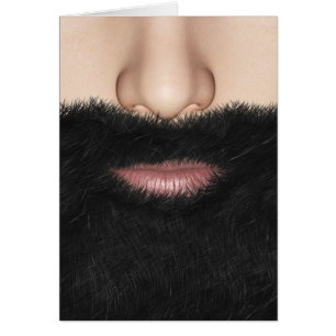 Beard Mouth and Nose Card