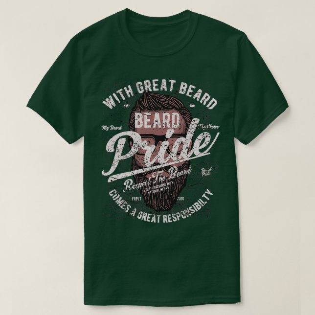 Beard Pride 1 T-Shirt (Design Front)