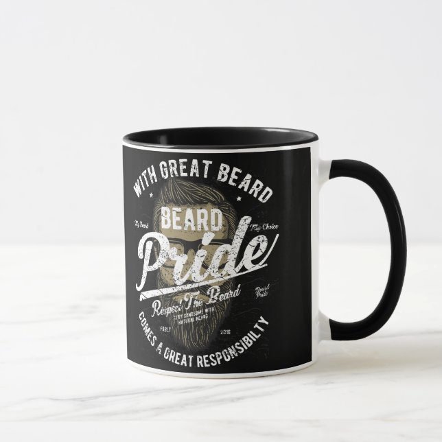 Beard Pride | Great Beard Great Responsibility Mug (Right)