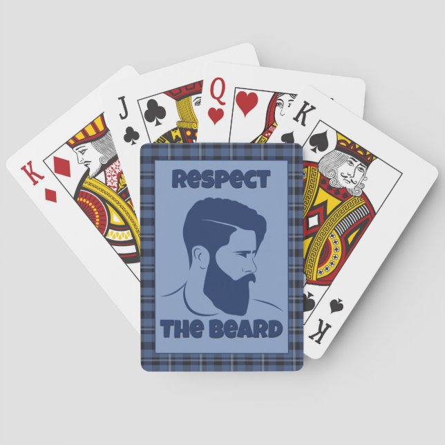 Beard Respect Playing Card (Back)