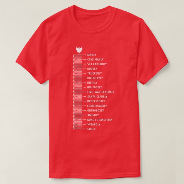 Beard Scale  T-Shirt (Design Front)