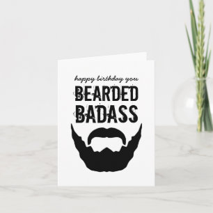 Bearded Bada** Birthday Card