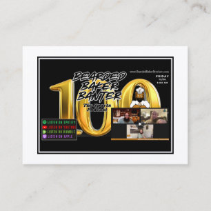 Bearded Baker Banter Trading Cards: 100th Episode Calling Card