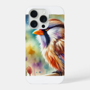 Bearded Barbet 210824AREF134 - Watercolor iPhone 15 Pro Case
