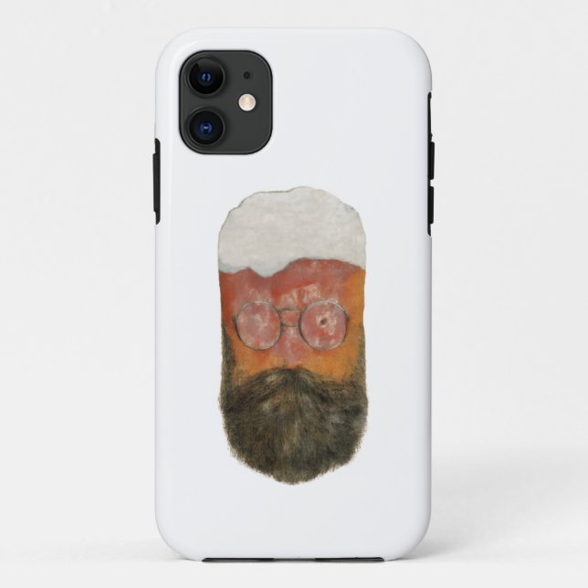 Bearded Beer Mug Hipster Mobile Case (Back)
