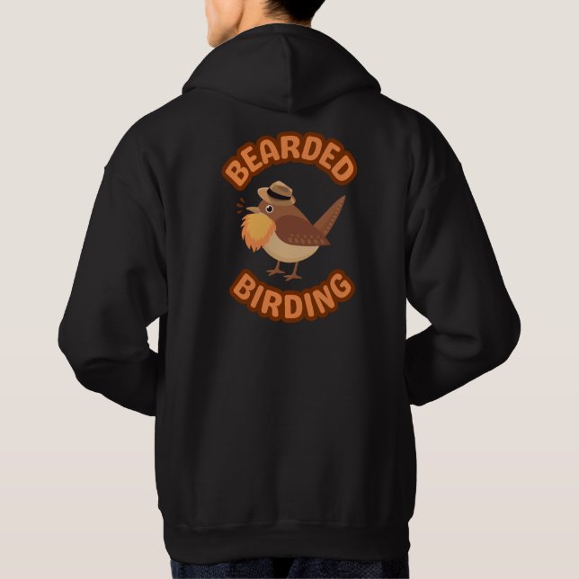 Bearded Birding Logo Hoodie (Back)