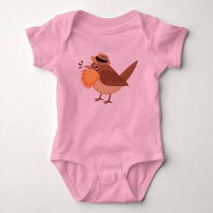 Bearded Birding One-Piece Baby Bodysuit