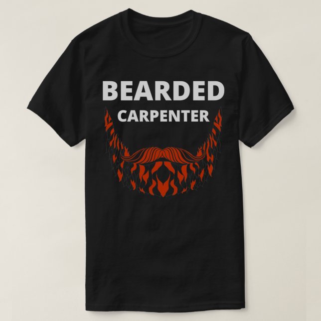 Bearded Carpenter T-Shirt (Design Front)