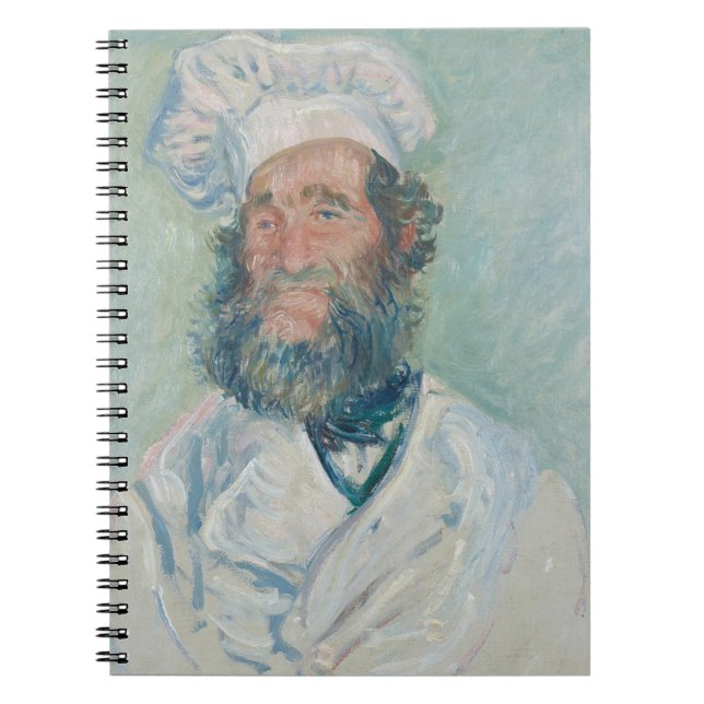 Bearded Chef Portrait Impressionist Notebook (Front)