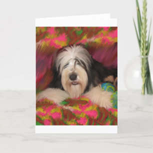 Bearded Collie Card