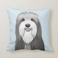 Bearded Collie Cartoon Dog