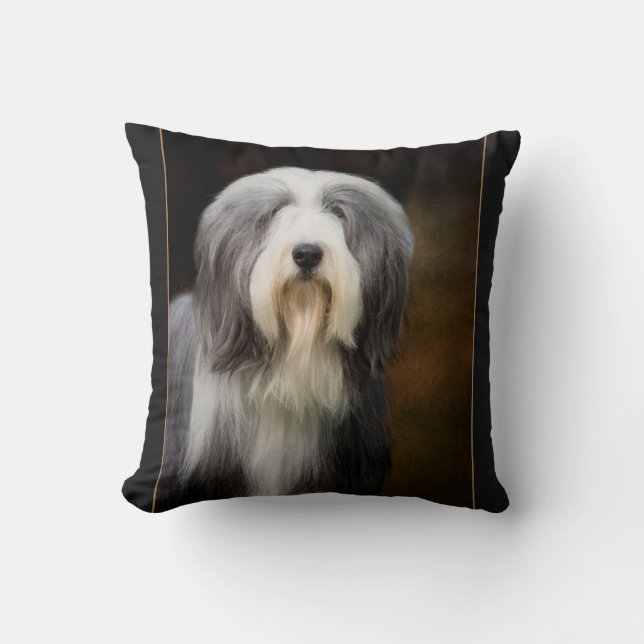 Bearded Collie Cushion (Front)