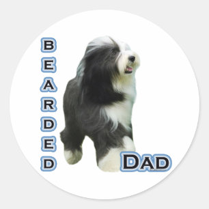 Bearded Collie Dad 4 - Sticker
