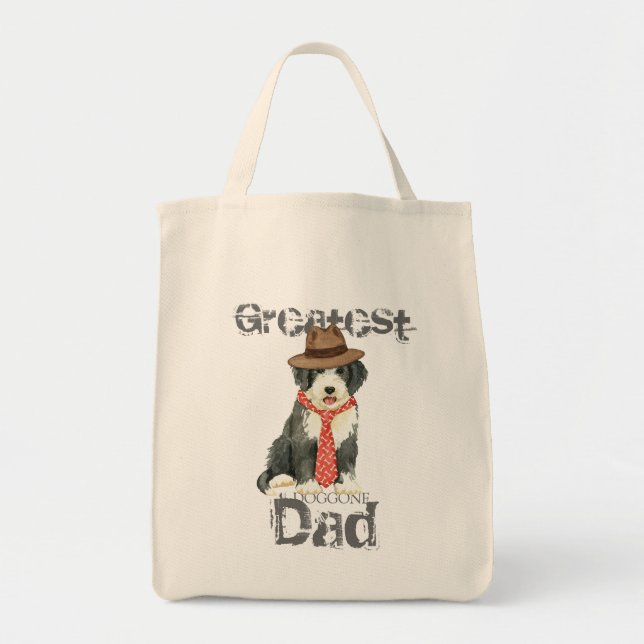Bearded Collie Dad Tote Bag (Front)