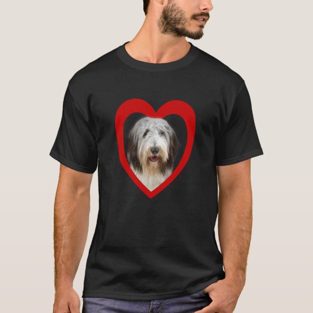 Bearded Collie Dog Heart Bearded Collie  1 T-Shirt (Front)