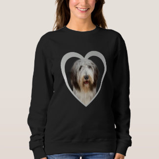 Bearded Collie Dog Heart Bearded Collie Sweatshirt