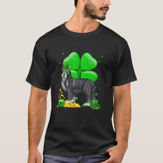 Bearded Collie Dog Lucky Charm St. Patrick's Day P T-Shirt